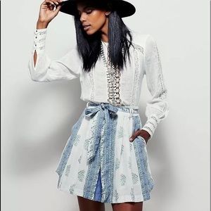 Free People Paisley Fields Print Skirt NWOT Size 4